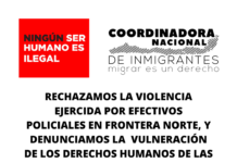 Coordinadora Nacional de Inmigrantes rechaza violencia policial en frontera norte y responsabiliza a Gobierno de Piñera