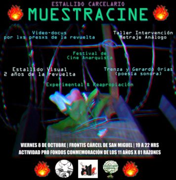 A 11 años del incendio de la cárcel de San Miguel se realizará la 13° Muestra-cine.