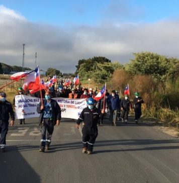 Con movilización trabajadores contratistas de ENAP solicitan negociación de nuevo Acuerdo Marco