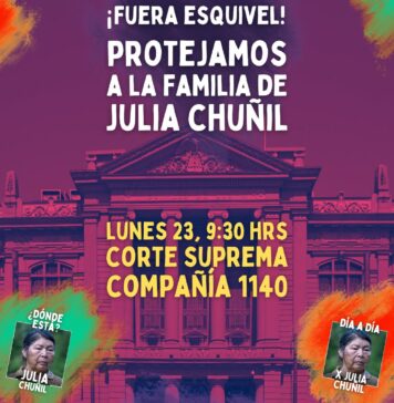 Familia de Julia Chuñil llega a la Corte Suprema: denuncian intimidación y violaciones a derechos humanos