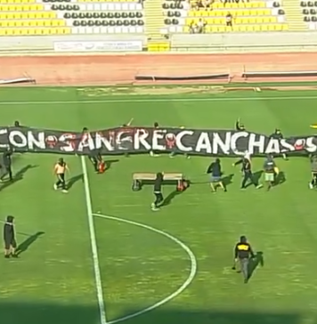«Calles con sangre, chanchas sin fútbol»: Hinchas de Coquimbo irrumpen en la cancha y suspenden encuentro con Audax