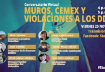 Conversatorio Virtual: Muros, Cemex y Violaciones a los DD.HH.