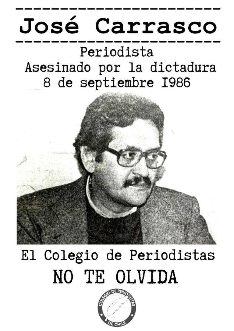 José Carrasco vive en lucha por el derecho a la comunicación y una prensa libre