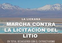 AHORA, Marcha contra la licitación del litio, desde Toconao a San Pedro