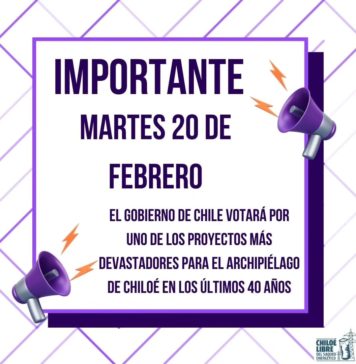 Archipiélago de Chiloé en alerta por inminente aprobación de proyecto eléctrico Linea Tineo-Ancud