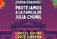 Familia de Julia Chuñil llega a la Corte Suprema: denuncian intimidación y violaciones a derechos humanos