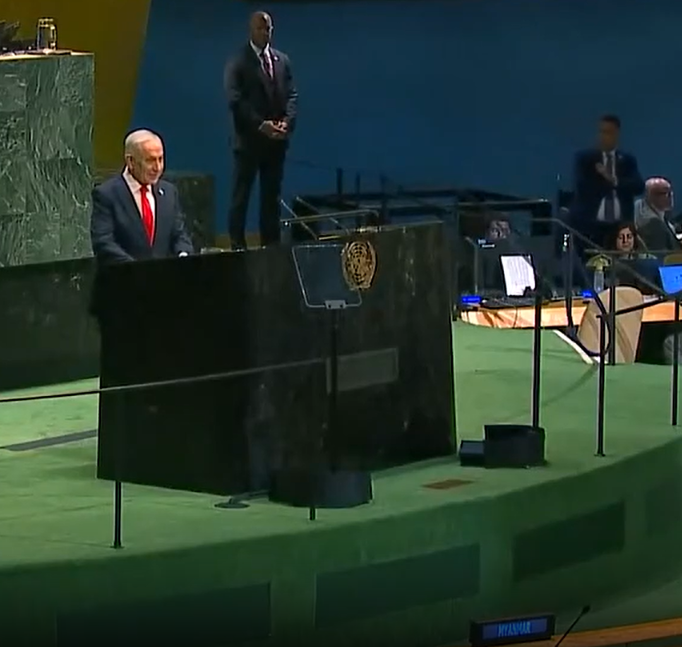 En medio de protestas por Palestina, Netanyahu insiste con la conspiración contra Israel en la ONU